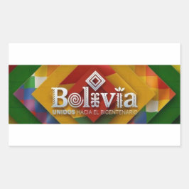 Adesivo unidos hacia el bicentenario rechteckiger aufkleber