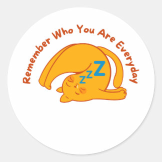 Adesivos Clássicos Redondos - ERINNERUNG Runder Aufkleber