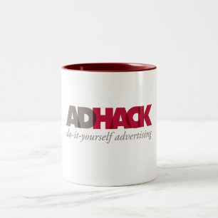 AdHack Logo-Kaffee-Tasse Zweifarbige Tasse