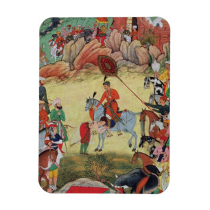 Adham Khan, der Akbar Ehrerbietung bei Sarangpur, Magnet