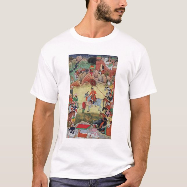 Adham Khan, der Akbar Ehrerbietung bei Sarangpur, T-Shirt (Vorderseite)