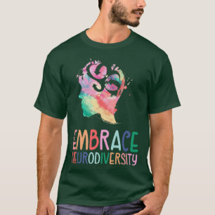 ADHD Autismus Bewusstseinsbildung Embrace Neurodiv T-Shirt