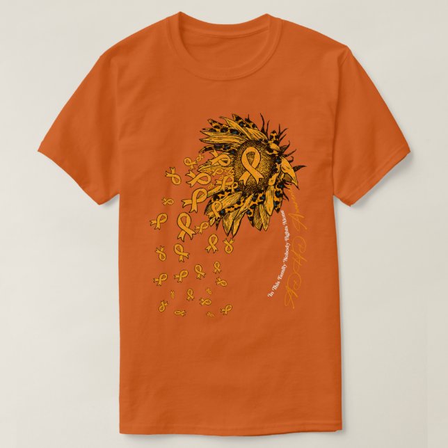 ADHD Awareness Awareness Sonnenblume niemand kämpf T-Shirt (Design vorne)