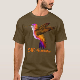 ADHD Awareness Bird Orange Band T-Shirt