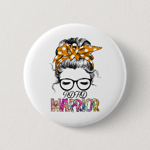 ADHD Awareness Month Ribbon Geschenke Button