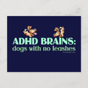 ADHD BRAINS POSTKARTE