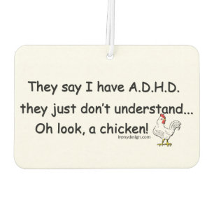 ADHD Chicken Humor Autolufterfrischer