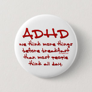 ADHD denken mehr Button