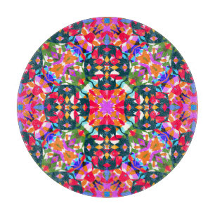 ADHD Dopamin Boost Positivitätspattern farbenfroh Schneidebrett