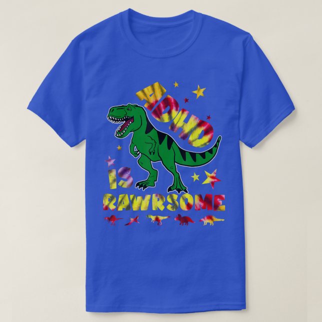 ADHD Is Awesome Boys Girls ADHD Awareness Dinosaur T-Shirt (Design vorne)