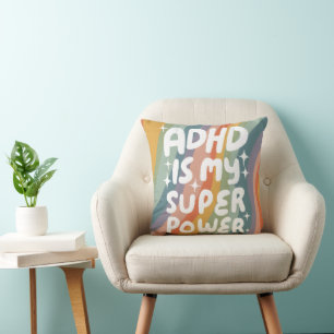 ADHD ist meine Superpower fröhliche Fun Bubble Let Kissen