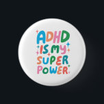 ADHD ist meine Superpower Fun Bubble Letters bunt Button<br><div class="desc">Handgefertigte Knopfkunst für Sie! Passen Sie mit Ihrem eigenen Text an oder ändern Sie die Farben. Karo meinen Shop für viel mehr Farben und Designs oder lass mir wissen,  wenn Sie etwas Sonderanfertigungen wollen!</div>