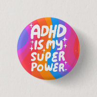 ADHD ist meine Superpower Fun Bubble Letters bunt
