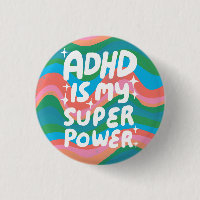 ADHD ist meine Superpower Fun Bubble Letters bunt