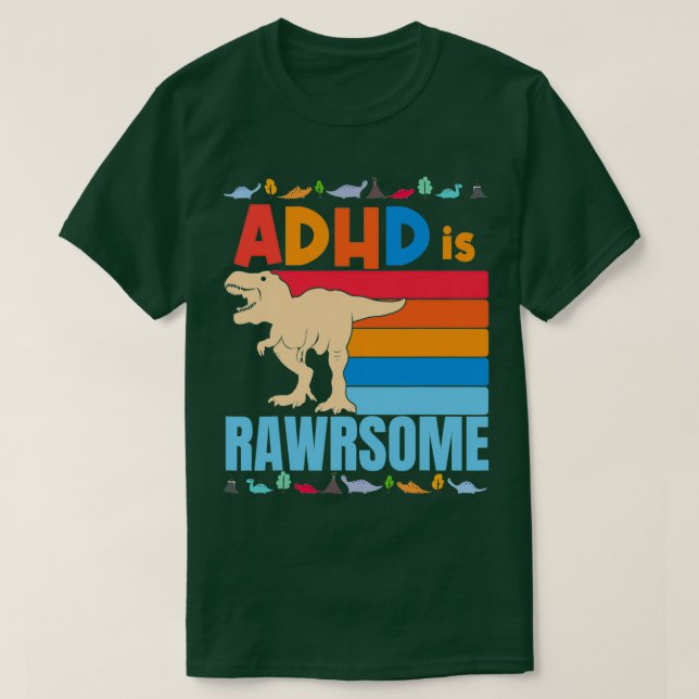 ADHD ist Phantastische Jungs Mädchen ADHD Bewussts T-Shirt (Design vorne)