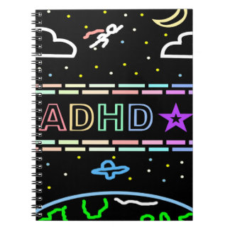 ADHD Journal Kinder Weltraumthemen-Notizbuch Notizblock