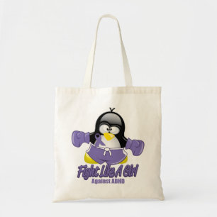 ADHD kämpfender Pinguin Tragetasche