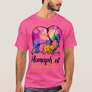 ADHD-Mama Elephant Mamaphant ADHD-Bewusstsein T-Shirt