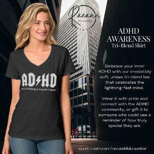 ADHD Mental Health Awareness V-Neck T - Shirt