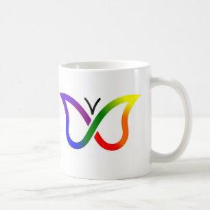 ADHD Neurodiversity Schmetterlings-Tasse (weiß) Tasse