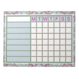 ADHD  Productivity Planner Weekly Checklist Notizblock