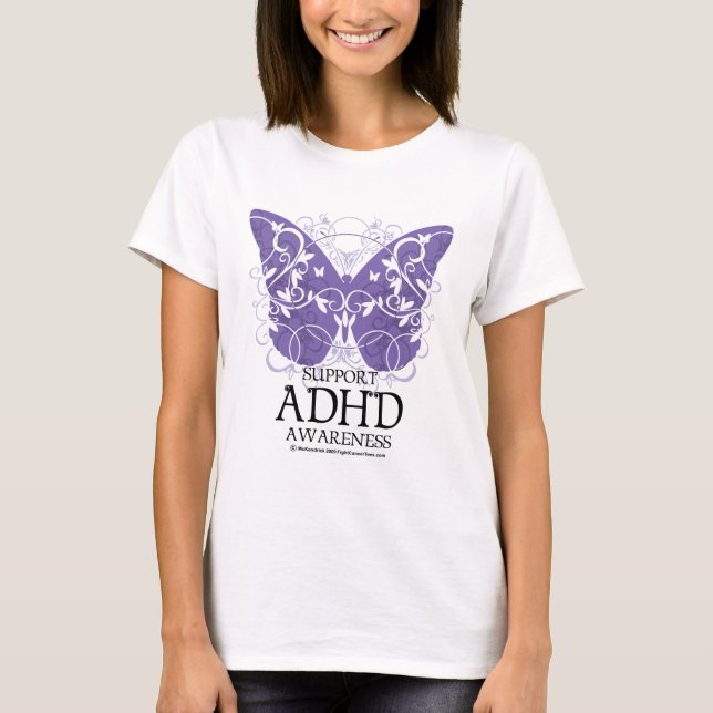 ADHD Schmetterling T-Shirt (Vorderseite)