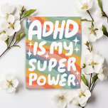 ADHD Super Power Fun Bubble Letters CUSTOM Postkarte<br><div class="desc">Handgemachte Karte für Sie! Passen Sie mit Ihrem eigenen Text an oder ändern Sie die Farben. Karo meinen Shop für viel mehr Farben und Designs oder lass mir wissen,  wenn Sie etwas Sonderanfertigungen wollen!</div>