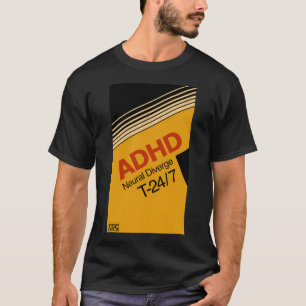 Adhd Video Cassette VHS neuronale Divergent T-Shirt