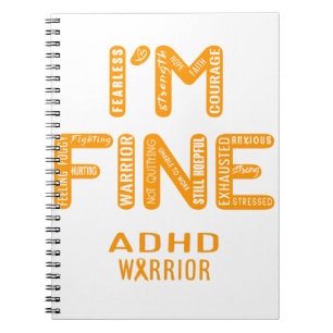 ADHD Warrior - ICH BIN FINE Notizblock