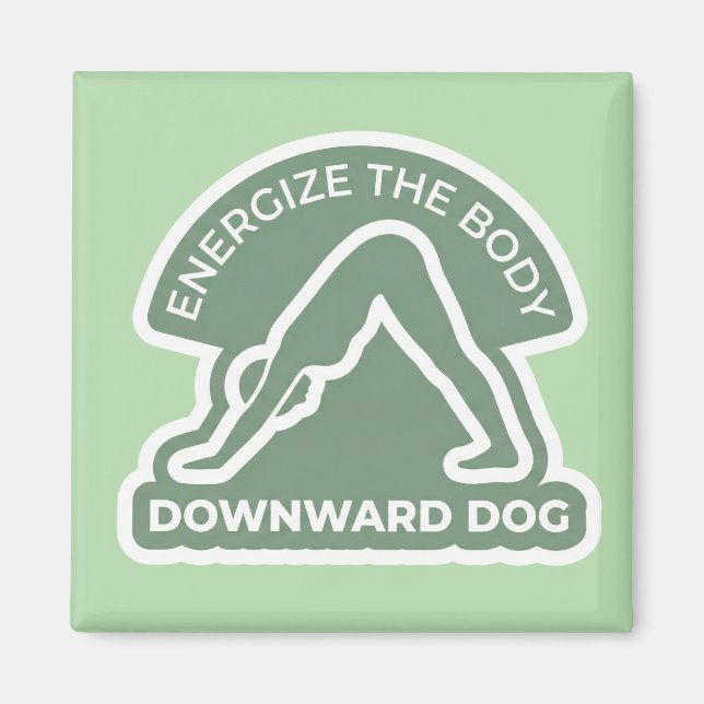 Adho Mukha Svanasana Downward Dog  Magnet (Vorne)