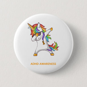 ADHS Awareness ADHD Awarrier Unzerbrechlich Button