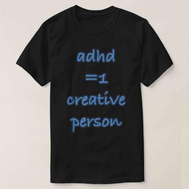 ADHS Creative Person trägt das  T-Shirt (Design vorne)