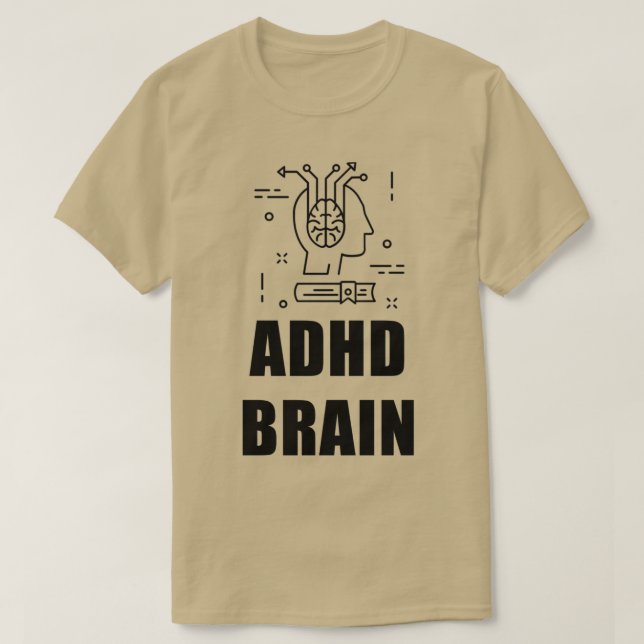 ADHS-Gehirn 4 T-Shirt (Design vorne)