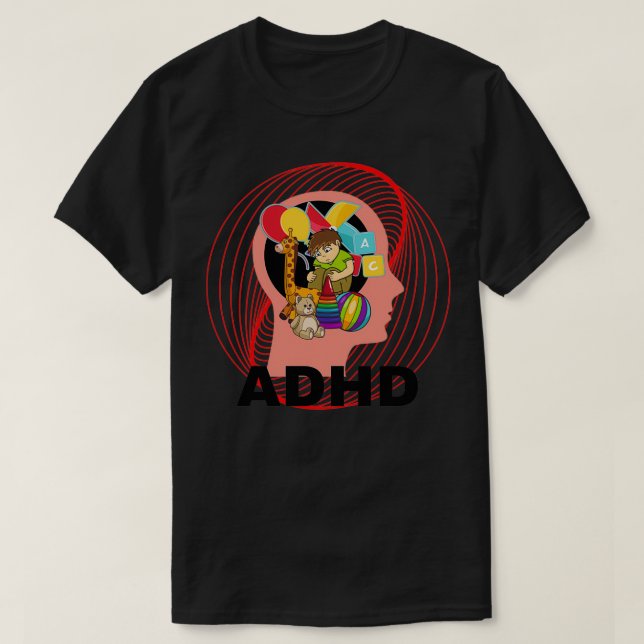 ADHS IST EIN ERFOLGREICHES KINDERBEWUSSTSEIN ADHS T-Shirt (Design vorne)