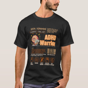 ADHS-Krieger Barcode Neurodiversität ADHS Autismus T-Shirt