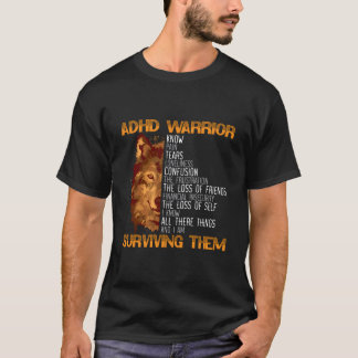 ADHS-Krieger Umarme Neurodiversität ADHS-Bewusstse T-Shirt