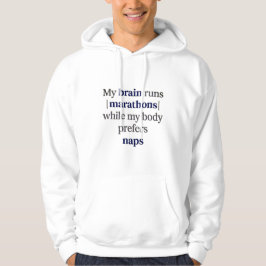 ADHS  Neurodivergenter Humor | Gehirn läuft Marath Hoodie