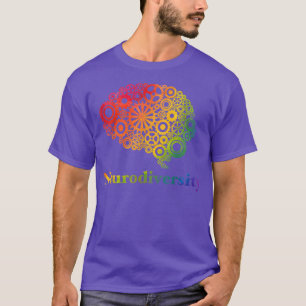 ADHS Neurodiverser Regenbogen Autismus Sensibilisi T-Shirt