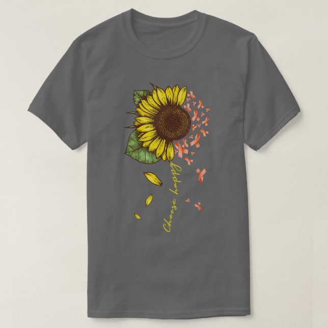 ADHS Neurodiversity-Krieger wählen Happy Orange Su T-Shirt (Design vorne)