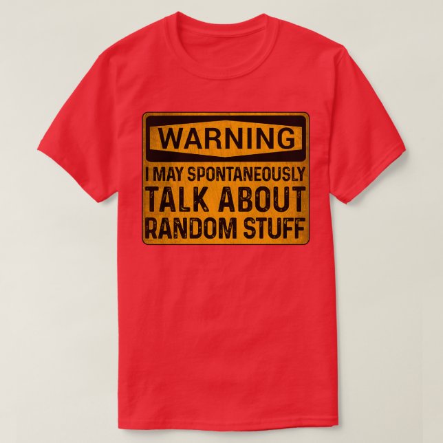 ADHS-Warnschild T-Shirt (Design vorne)