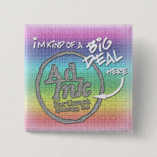 AdInk Sache-Knopf, Hippie-Art Button