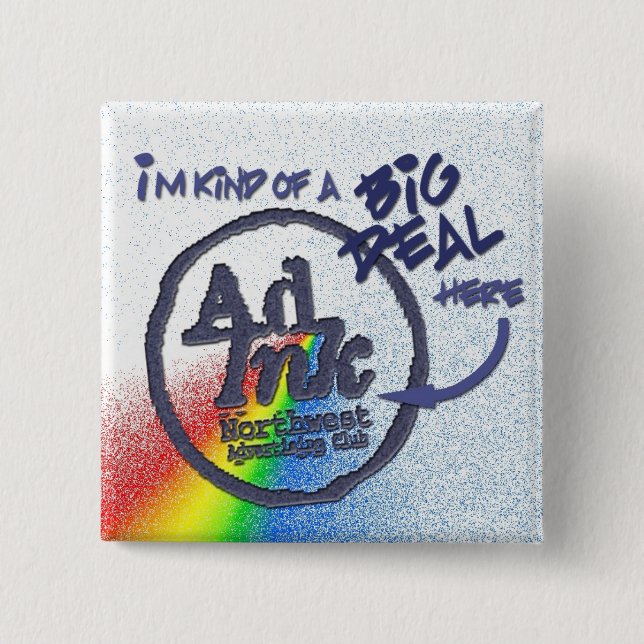 AdInk Sache-Knopf, Prisma-Art Button (Vorderseite)