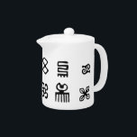 Adinkra African Symbols<br><div class="desc">Afrikanische Adinkra-Symbole. Von Robert Sutherland Rattray,  1927. Schwarzweißmuster. Maßgeschneiderte Teelöffel. Geschenkidee.</div>