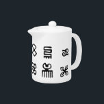 Adinkra African Symbols<br><div class="desc">Afrikanische Adinkra-Symbole. Von Robert Sutherland Rattray, 1927. Schwarzweißmuster. Maßgeschneiderte Teelöffel. Geschenkidee.</div>