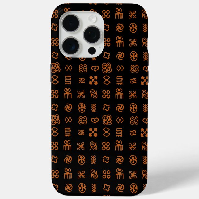 Adinkra African Symbols Ethnic Design Case-Mate iPhone Hülle (Rückseite)