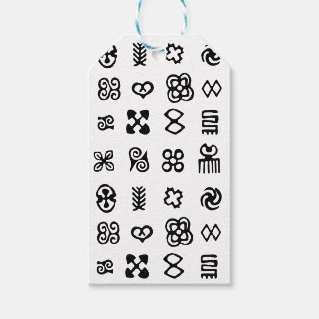 Adinkra African Symbols Geschenkanhänger (Vorderseite)
