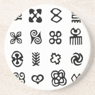 Adinkra African Symbols Getränkeuntersetzer