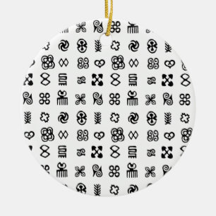 Adinkra African Symbols Keramik Ornament