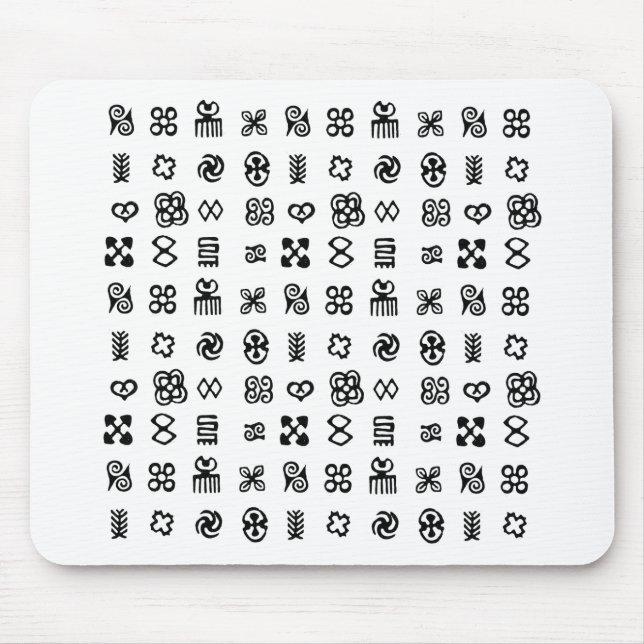 Adinkra African Symbols Mousepad (Vorne)