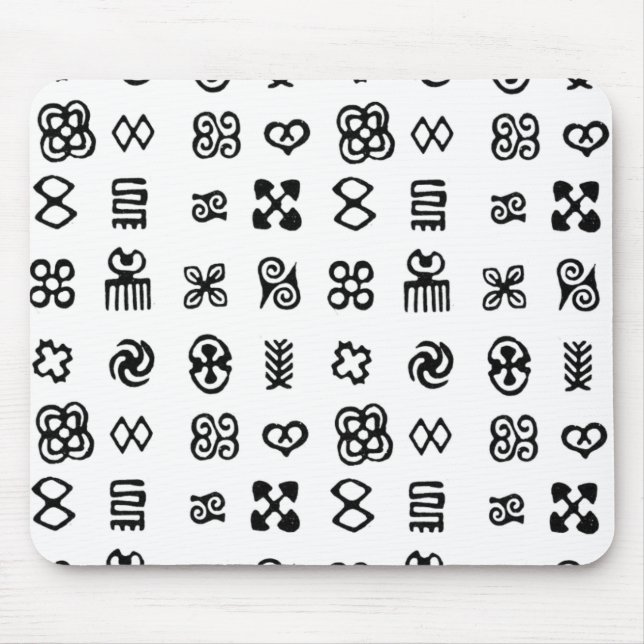 Adinkra African Symbols Mousepad (Vorne)